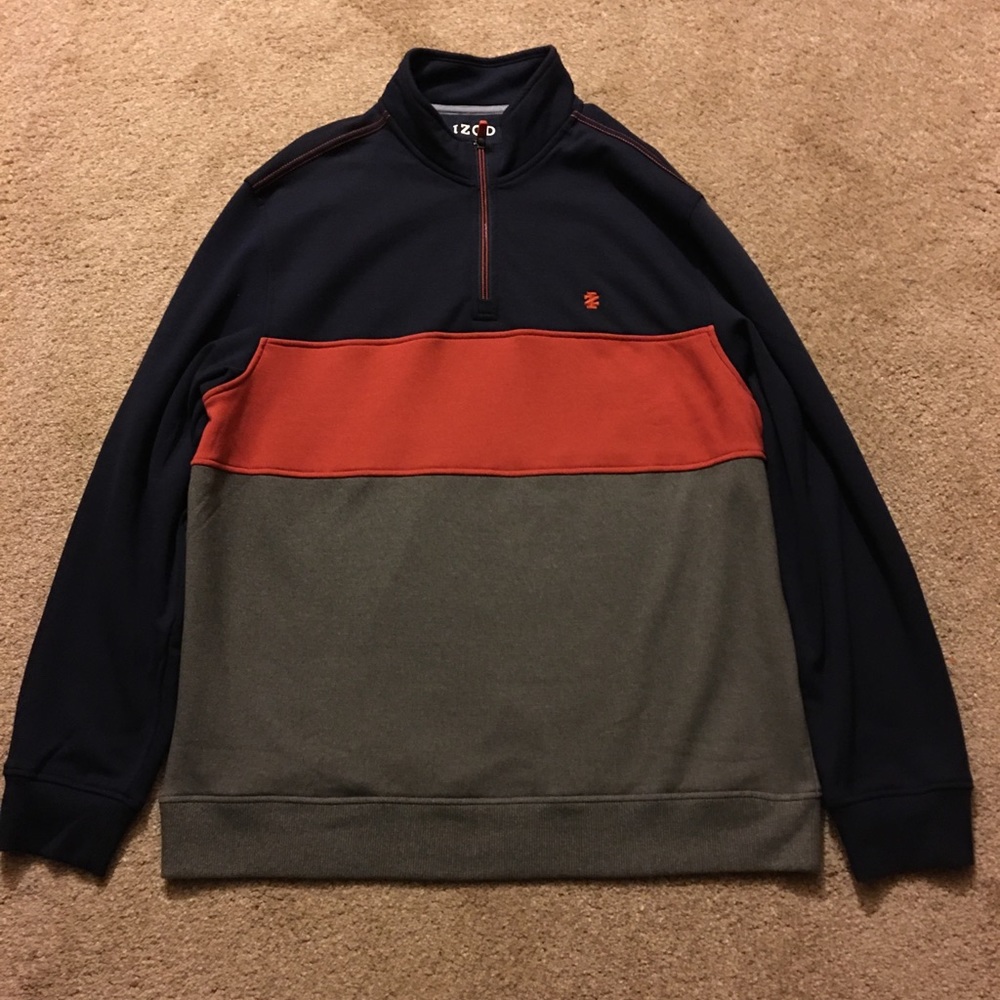 NWOT Izod Half Zip Sweater